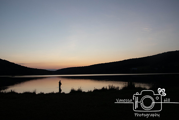 Fishing at Sunset