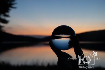 Highpoint Lake Sunset Lens Ball